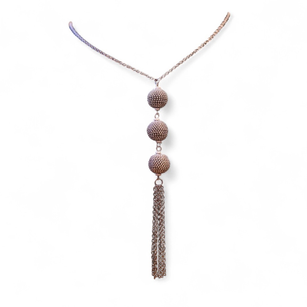 Silver Tassel Necklace